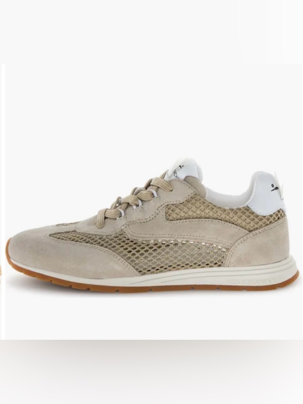 NWT VOILE BLANCHE PLAY Mesh Sneaker in Light Beige - Picture 2 of 16